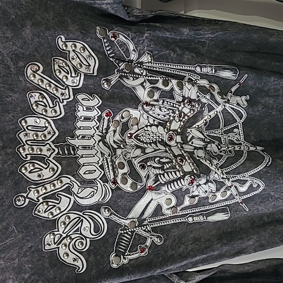 Bejeweled by Susan Fixel gray color  pre owned great condition, size xl - Picture 1 of 4